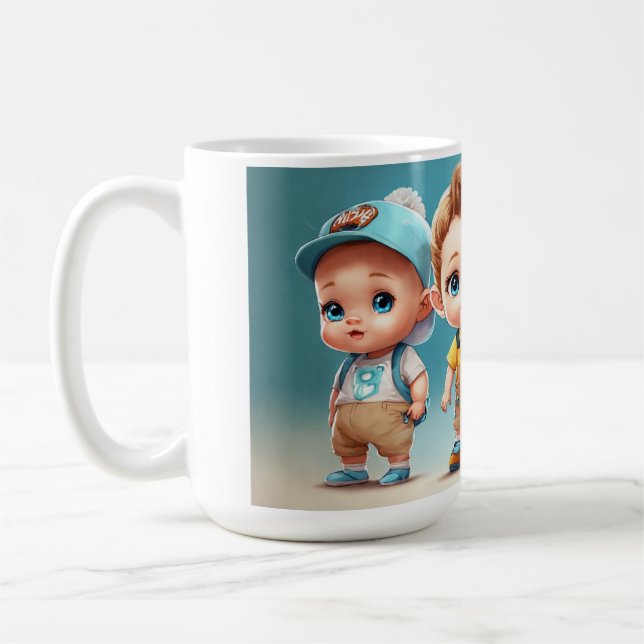 Blaue Mit Augen Darlings - Niedlichste Babys aller Kaffeetasse (Links)
