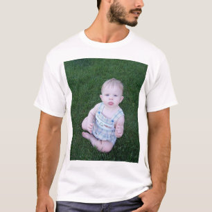 blaue mit Augen Erbse T-Shirt