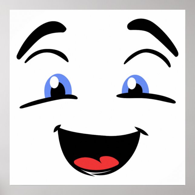 BLAUE MIT AUGEN POSTER (Vorne)