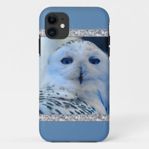 Blaue mit Augen Schneeeule Case-Mate iPhone Hülle