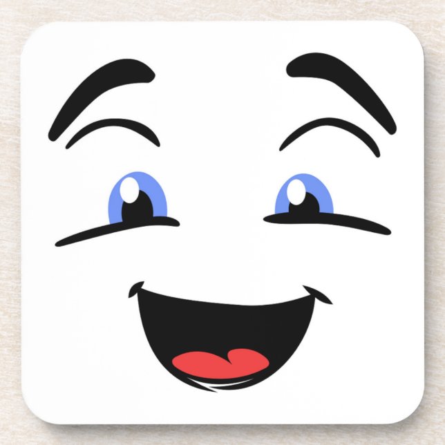 BLAUE MIT AUGEN UNTERSETZER (Vorderseite)