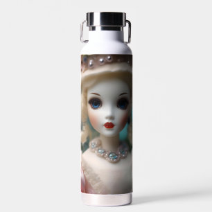 Blaue Mit Augen Vintage Puppe Trinkflasche