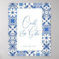 Blaue Mittelmeerküste und Zitrusfrüchte Karten und