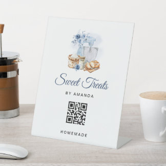 Blaue Mixer-Artisan-Bäckerei Selbstgemacht Sockelschild