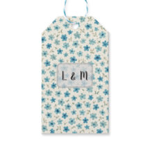 Blaue moderne kleine Blumen