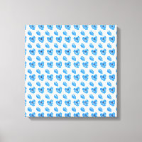 Blaue Mohnblume Blume Sommernaturmuster