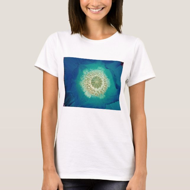 Blaue Mohnblume T-Shirt (Vorderseite)