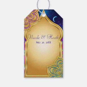 Blaue Mond Arabische Nächte Glamour Gold Lila Hoch Geschenkanhänger