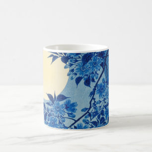 Blaue mondbeschienene Baum: Japanische Kirschblüte Kaffeetasse