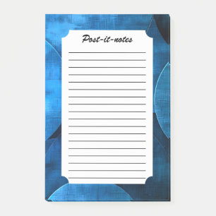 Blaue Mondkreise Post-it Klebezettel