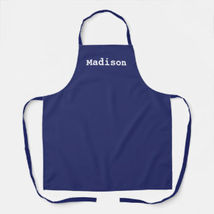 Blaue Monogramm für die benutzerdefinierte Marine Schürze
