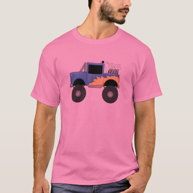Blaue Monster-LKW-T-Shirts und Geschenke T-Shirt (Vorderseite)