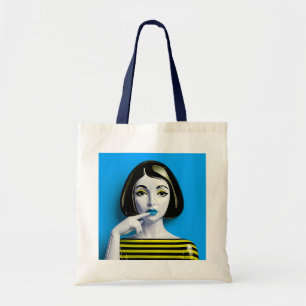 Blaue Mood-Maus Tragetasche
