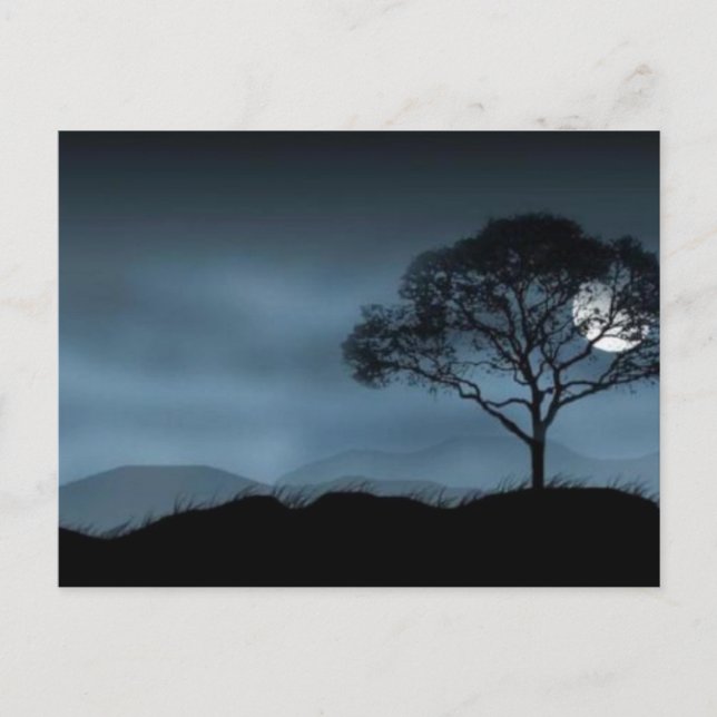 BLAUE MOON POSTKARTE (Vorderseite)