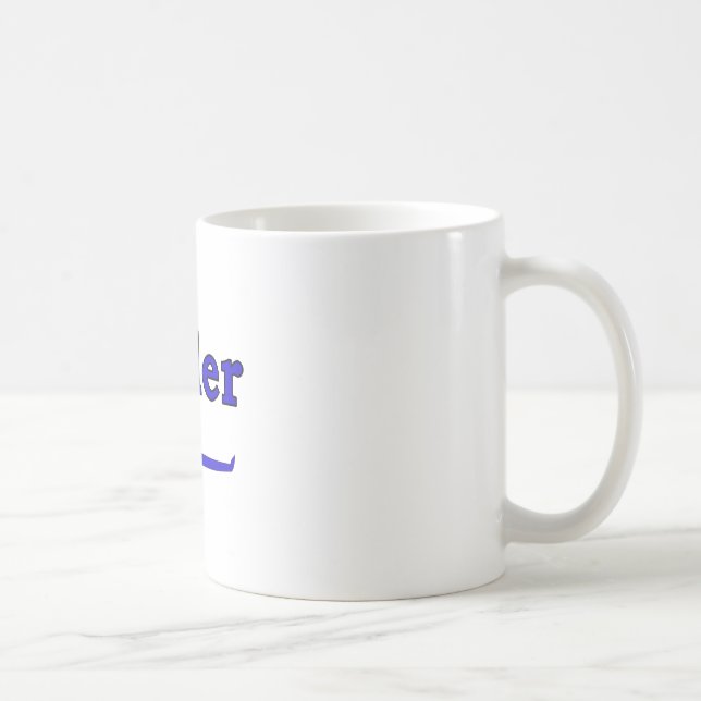 Blaue Mörderbrechstange Kaffeetasse (Rechts)