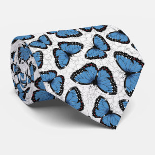 Blaue Morpho-Schmetterlinge Krawatte