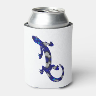 Blaue Mosaik-Mustergecko-Eidechsen-Reptil-Kunst Dosenkühler