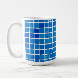 Blaue Mosaikfliese Kaffeetasse
