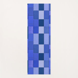 Blaue Mosaikfliesen Yogamatte