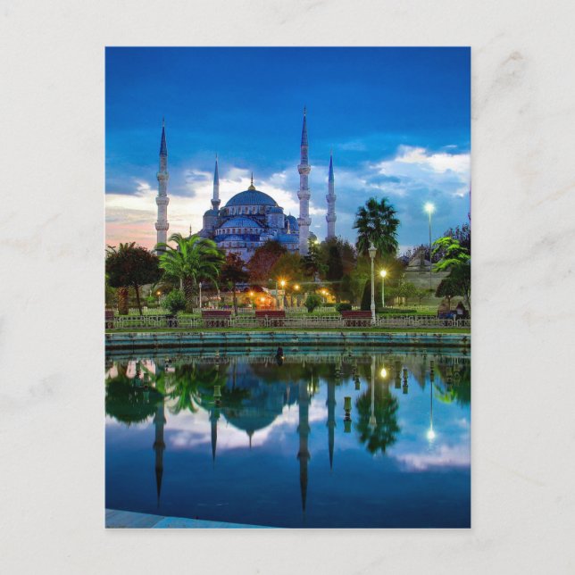 Blaue Moschee in Istanbul Postkarte (Vorderseite)