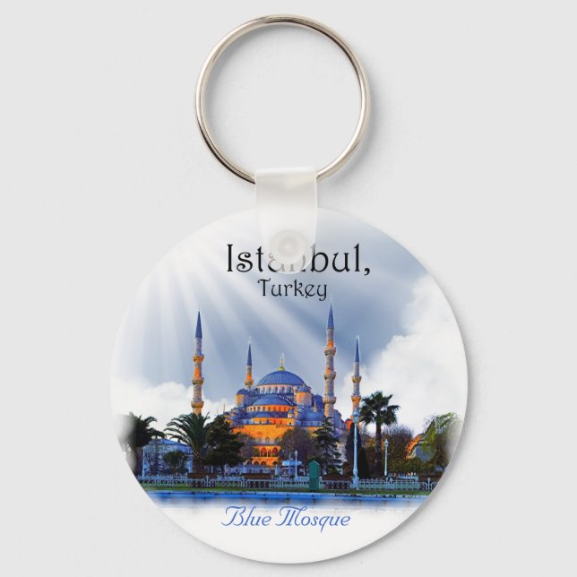Blaue Moschee - Istanbul Schlüsselanhänger (Vorderseite)