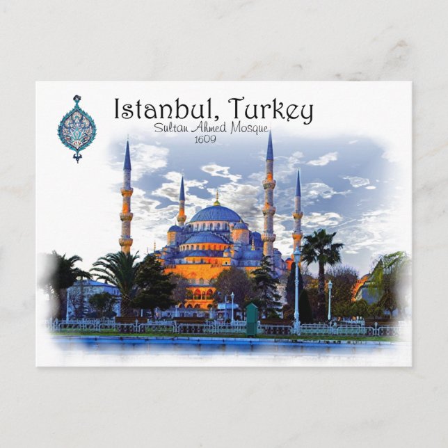 Blaue Moschee - Istanbul, Türkei Postkarte (Vorderseite)