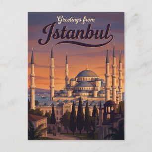 Blaue Moschee Türkei Postkarte