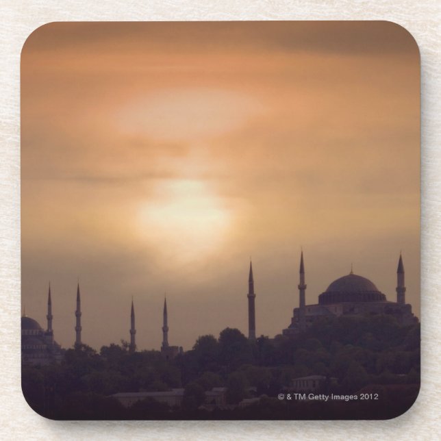 Blaue Moschee und Hagia Sophia die Türkei, Untersetzer (Vorderseite)
