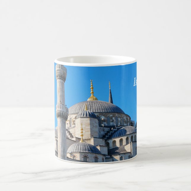Blaue Moscheen-Tasse Kaffeetasse (Mittel)
