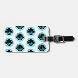 Blaue Muschel Gepäckanhänger