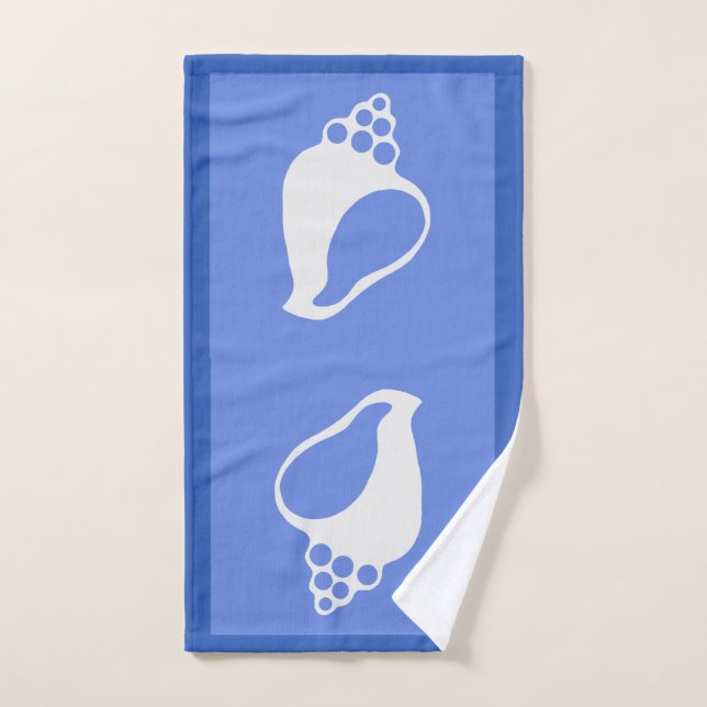 Blaue Muschel Handtuch (Handtuch)