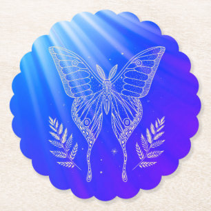 Blaue Muschel Untersetzer