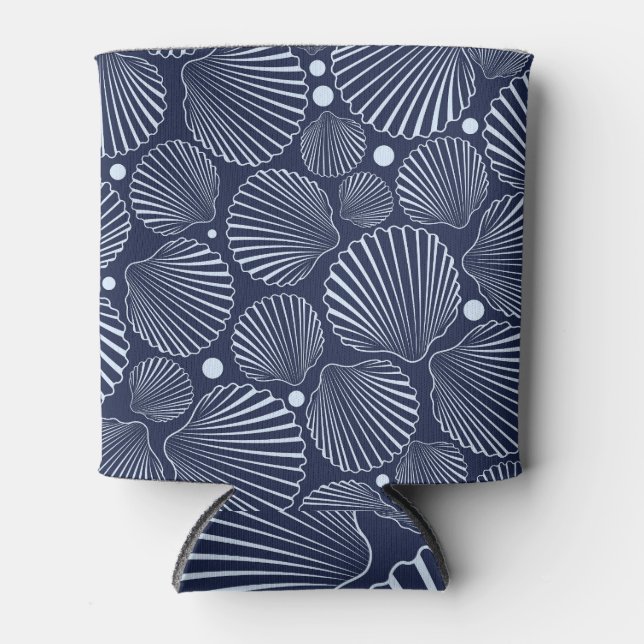 Blaue Muscheln, sommerliche Meeresströmungen. Dosenkühler (Vorderseite)