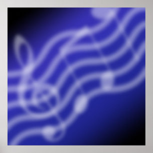 Blaue Musik Poster