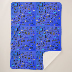 Blaue Musikinstrumente und -notizen, Sherpadecke