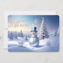 Blaue Mützen-Schneemann-Weihnachtsbaum-Feiertagska