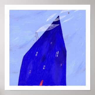 Blaue Nacht Poster