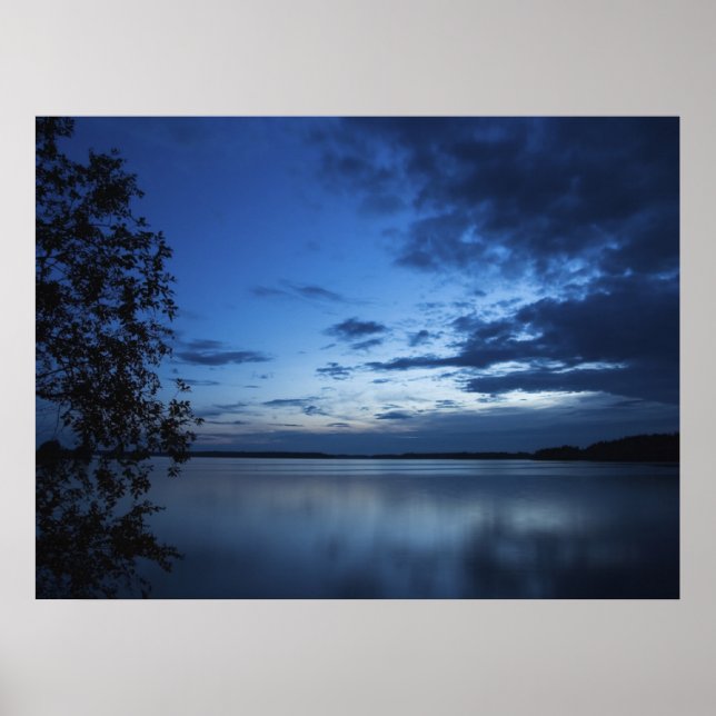 Blaue Nacht Poster (Vorne)