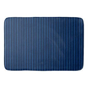 Blaue Nadelstreifen Badematte