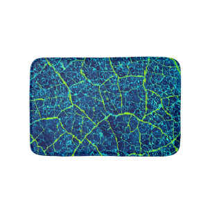 Blaue Natur Abstraktes Muster Badematte