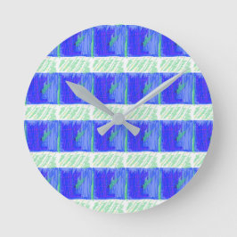 Blaue nautische Wanduhr