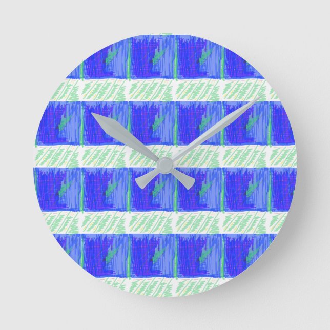 Blaue nautische Wanduhr (Vorderseite)