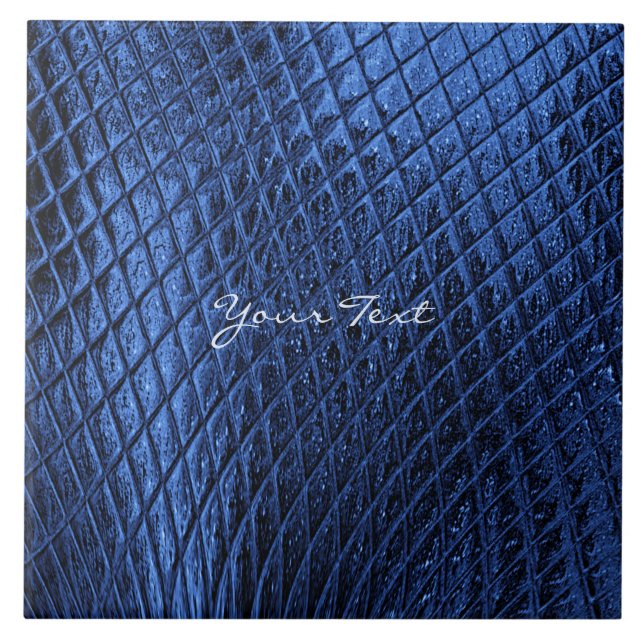 Blaue Navy Decorative Keramik Tile Fliese (Vorderseite)