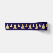 Blaue Navy Golden Christmas Tree Urlaub