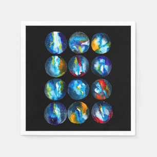 Blaue Nebel Serviette