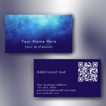 Blaue Nebula Individueller Text Moderner QR-Code