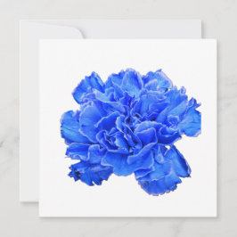 Blaue Nelke Serenity – Lebendige Florale Notizkart Mitteilungskarte