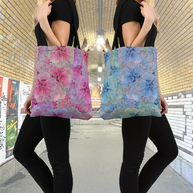 Blaue Nelken im Vintagen Stil Tasche (Von Creator hochgeladen)