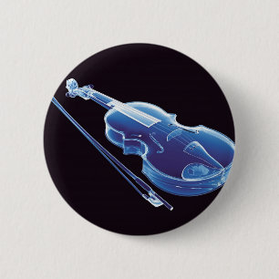 Blaue Neonvioline Button