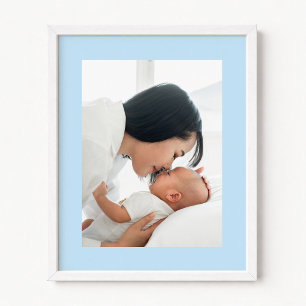 Blaue Neue Baby Boy Foto Poster